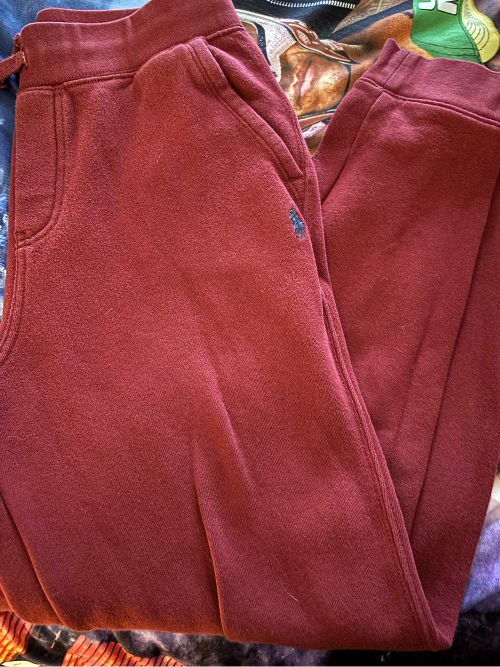 Polo by Ralph Lauren Kids Maroon Fleece Joggers